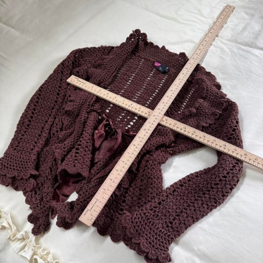Brown fairy Crochet Cardigan - Picture 4 of 7